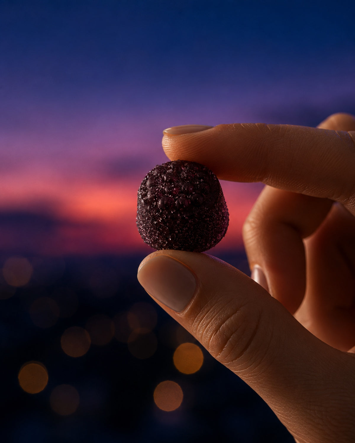 A nightcap gummy moment before bed