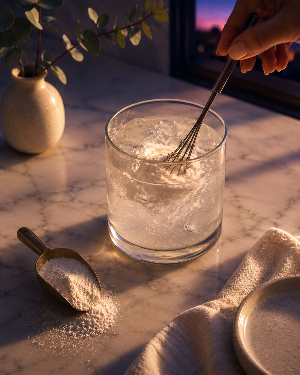 The evening collagen ritual