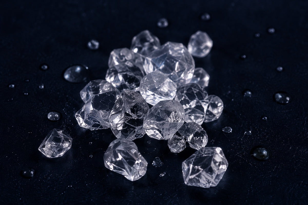 Magnesium bisglycinate powder, up close