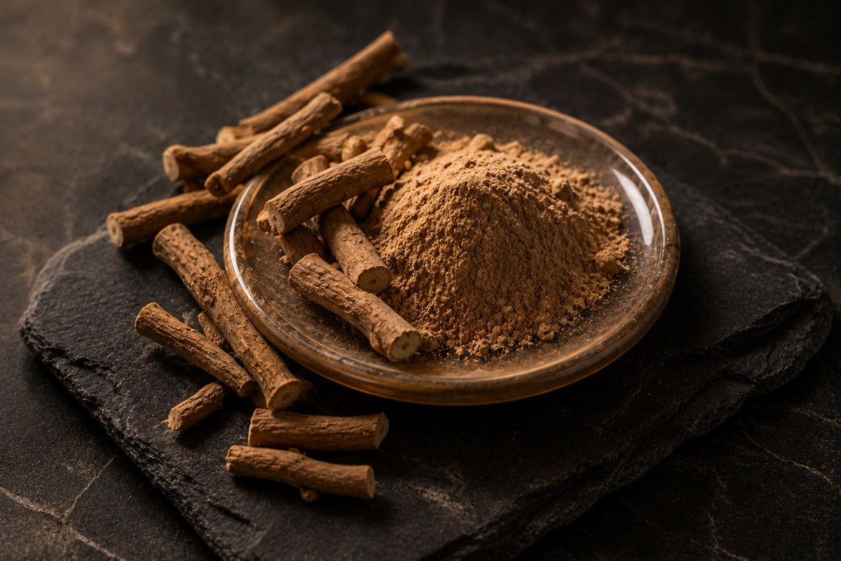 Ashwagandha root — a calming evening botanical