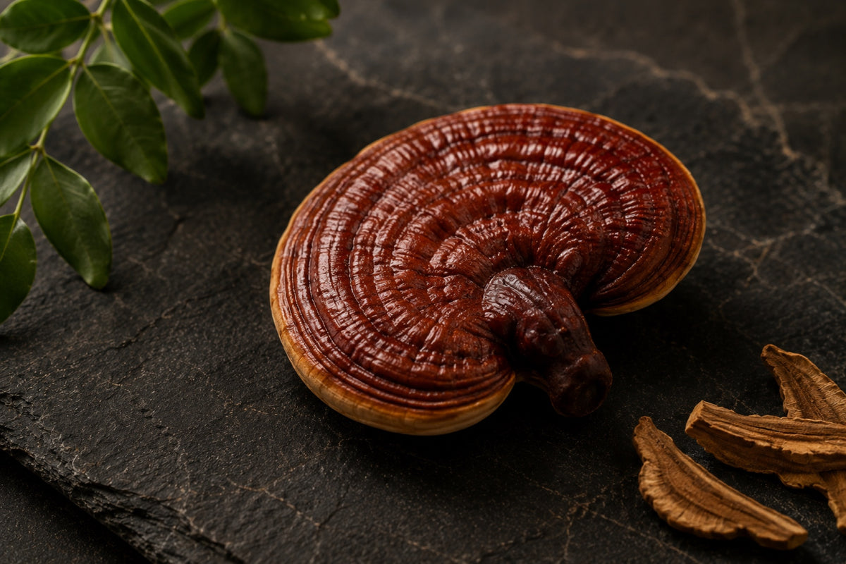 Reishi mushroom — a nightly wind-down botanical